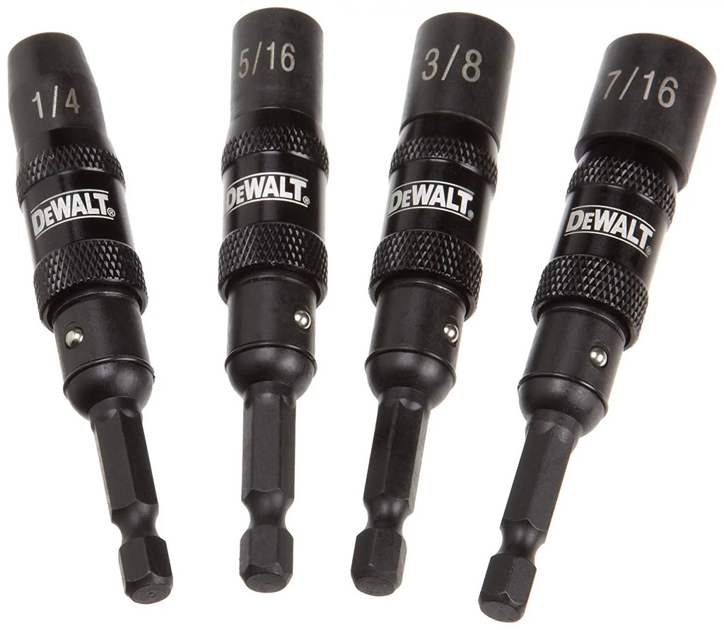 DEWALT DWPVTDRV 4-Piece Impact Ready Magnetic Nut Driver Set
