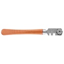 Multi-Function Craft Cutting Kit Tool with Wooden Handle, Wheel Glass Cutter, Carbide for the Cutting of Thick Glass Plate for Mirror Glass Ceramic Tile Cutting