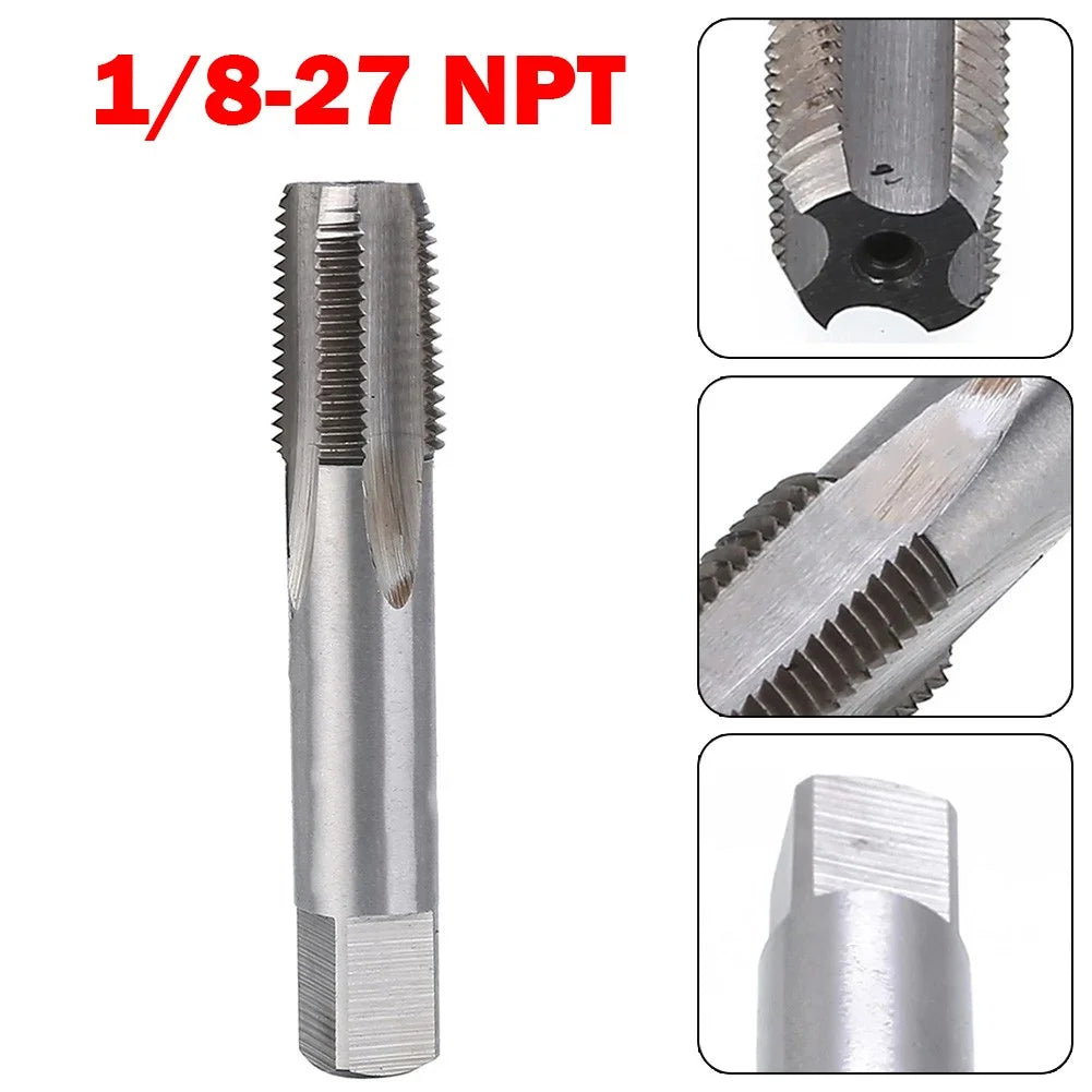 1/8- 27 Npt Hss Taper Pipe Tap Standard High Speed Steel Thread Tap Repair Tool