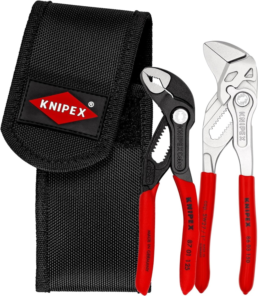 Knipex 00 20 72 V01 Mini Pliers Set in Belt Tool Pouch
