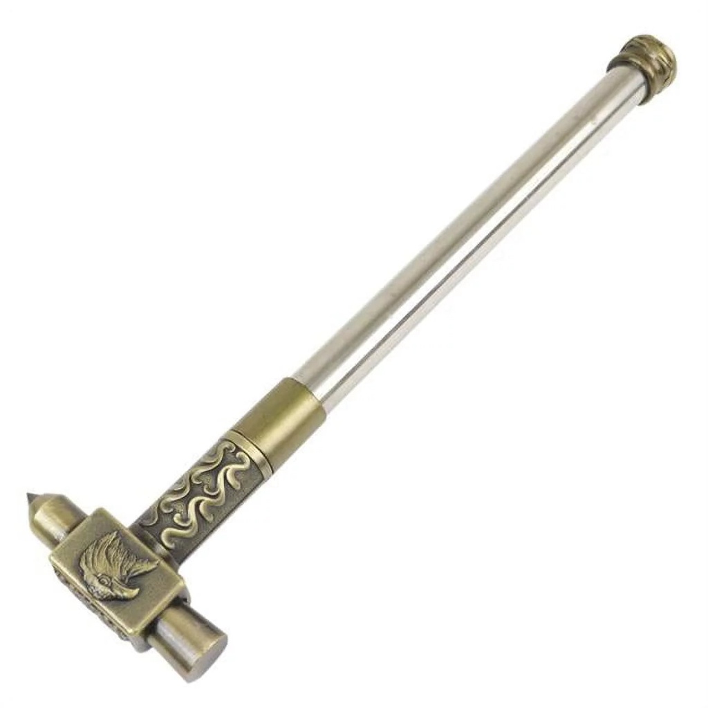 Defender 15.5" 2 in 1 Hammer Knife Eagle Flat Pin Head Stainless Steel Brass Trim 3456