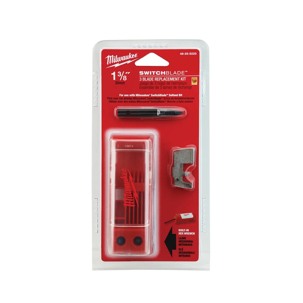 Milwaukee Tool SWITCHBLADE 3 Blade Replacement 1-3/8" Kit