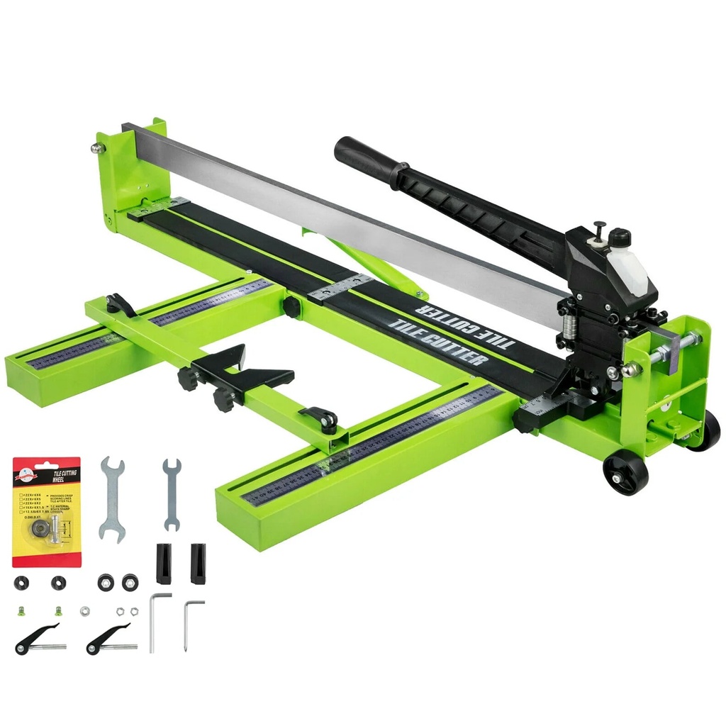 VEVOR Tile Cutter 31.5 Inch Manual Tile Cutter 1.4 Inch Tile Cutting Machine Ceramic Porcelain Tile Cutter W/Laser Guide All-Steel Frame and Bonus Spare Cutter Wheels Tile Cutter Hand Tool