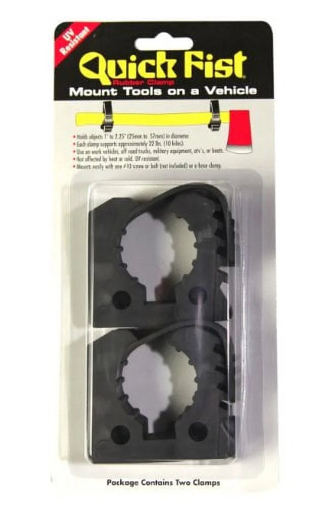 END of ROAD Original Quick Fist Clamp for Mounting Tools & Equipment 1" - 2-1/4" Diameter (Pack of 2) - 0010