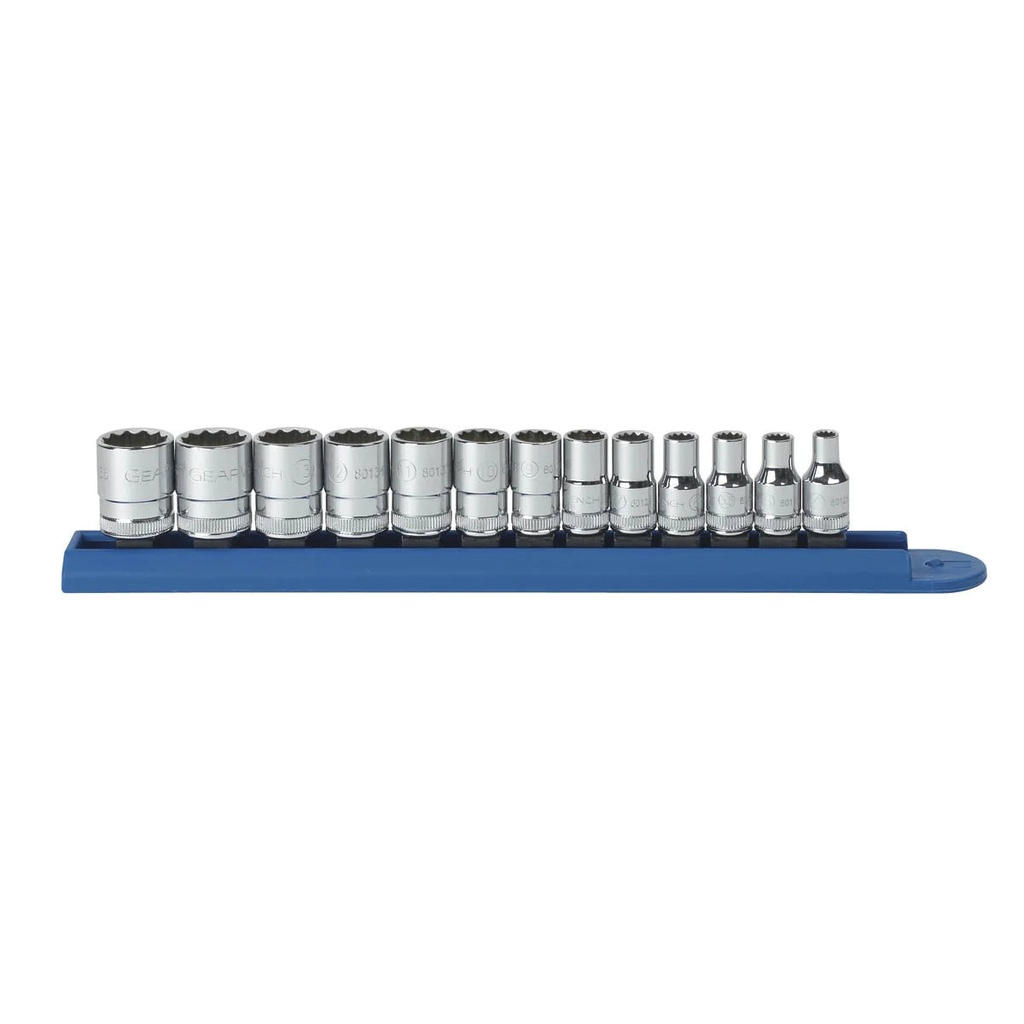 1/4" Drive Standard Socket Set12Pt 13Pcs GEARWRENCH 80306