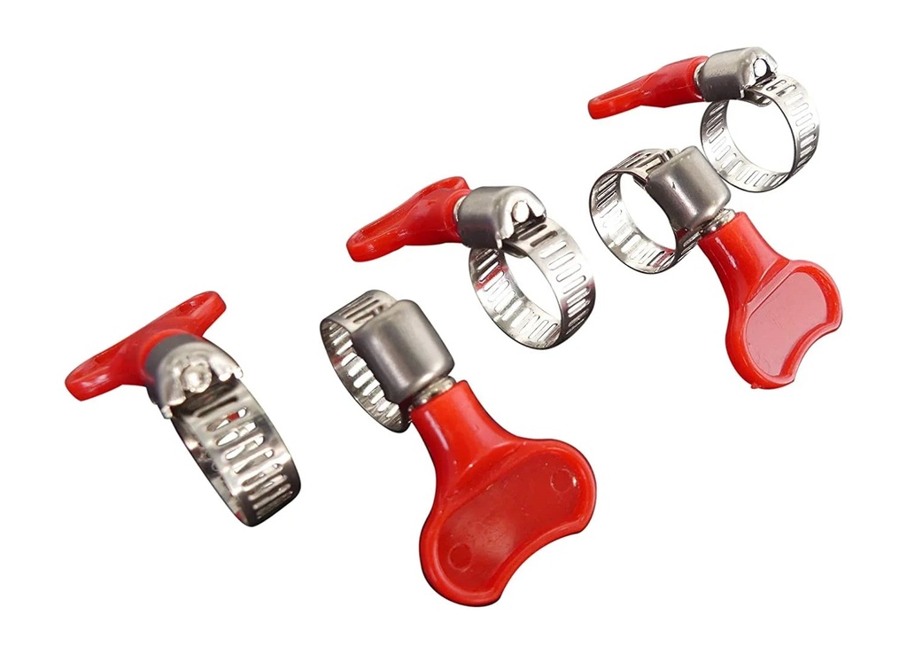Stainless Steel Hose Twist Type Key-Type Adjustable Heavy Duty Clamps Assorted Size Set Hose Pipe Fitting