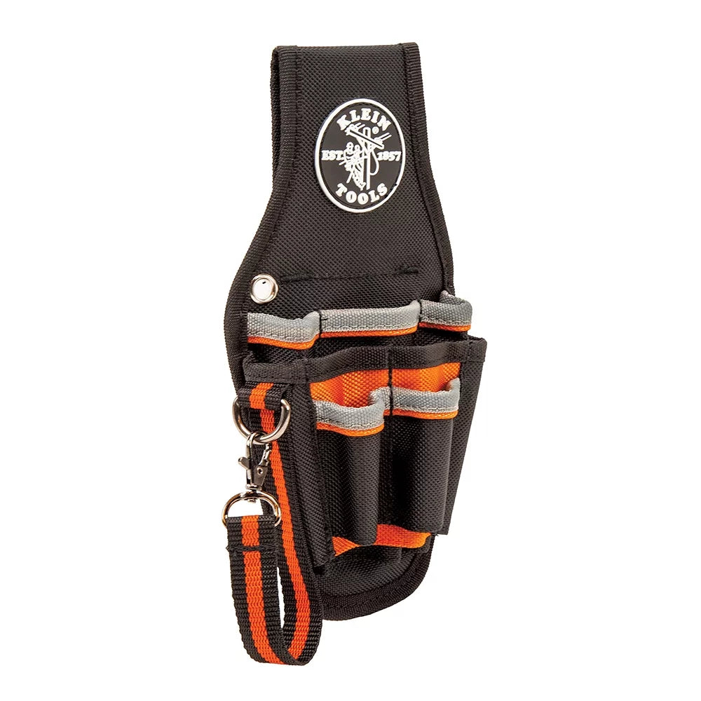 Klein Tools 5240 Tool Pouch, Tradesman Pro Maintenance Tool Holster with 9 Pockets, Tape Thong, 2-Inch Tunnel Loop, Great Electrician Holster