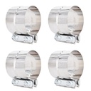 Labwork Stainless Steel Lap Joint Clamp T304 (3 Inch (4PCS))