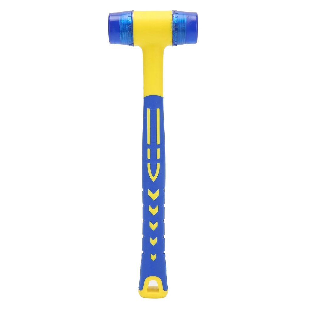 Rubber Mallet,Removable Mini Small Rubber Mallet Double Soft Mallet,Long Handle anti Slip and Shockproof, Suitable for Woodworking Installation