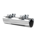 6" Stainless Steel Repair Clamp, Two Bolt, 1" IPS 1-1/4" Cts,Partno R60100 Jones