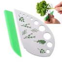 Tureclos 9 Holes Herb Stripper Stainless Steel Herb Pealer Kitchen Vegetable Leaf Stripping Tool