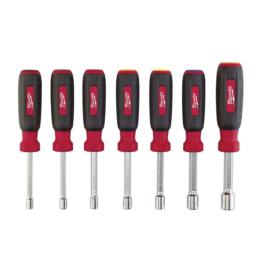 Milwaukee Tool 7 PC Magnetic Hollowcore Metric Nut Driver Set