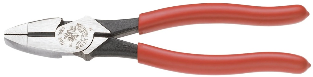 Klein Tools Ne-Type Side Cutter Pliers, 9 1/4 in Length, 23/32 in Cut, Plastic-Dipped Handle