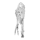 HART 10-Inch Curved Jaw Locking Pliers, Chrome Vanadium Steel