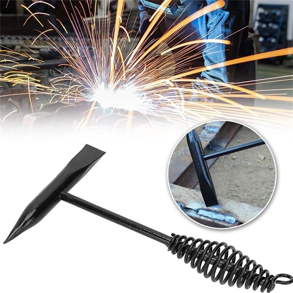 Japceit Home Tool Kit, Welding Chipping Hammer,Spring Handle Rust Hammer,Electric Welding Hammer, Home Essential