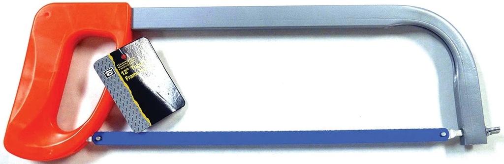 12" Tube Frame Hacksaw with Metal Cutting Blade