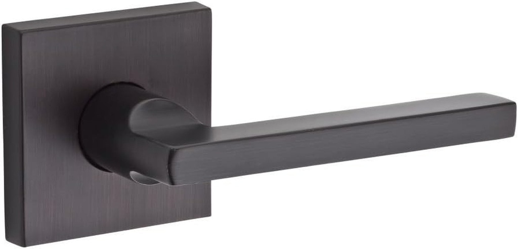 Baldwin PSSQUCSR112 Reserve Passage Square with Contemporary Square Rose in Aged Bronze Finish