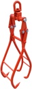 Log Lifting Tongs 28" 4 Claw Timber Log Lifting Tongs Heavy Duty Solid Steel,Swi