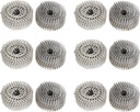 Findmall 3600 Count 1-3/4-Inch X .090-Inch Ring Shank 304 Stainless Steel Siding Nails 15-Degree Collated Wire Coil Siding Nails for Cement Board Siding or Fencing Applications
