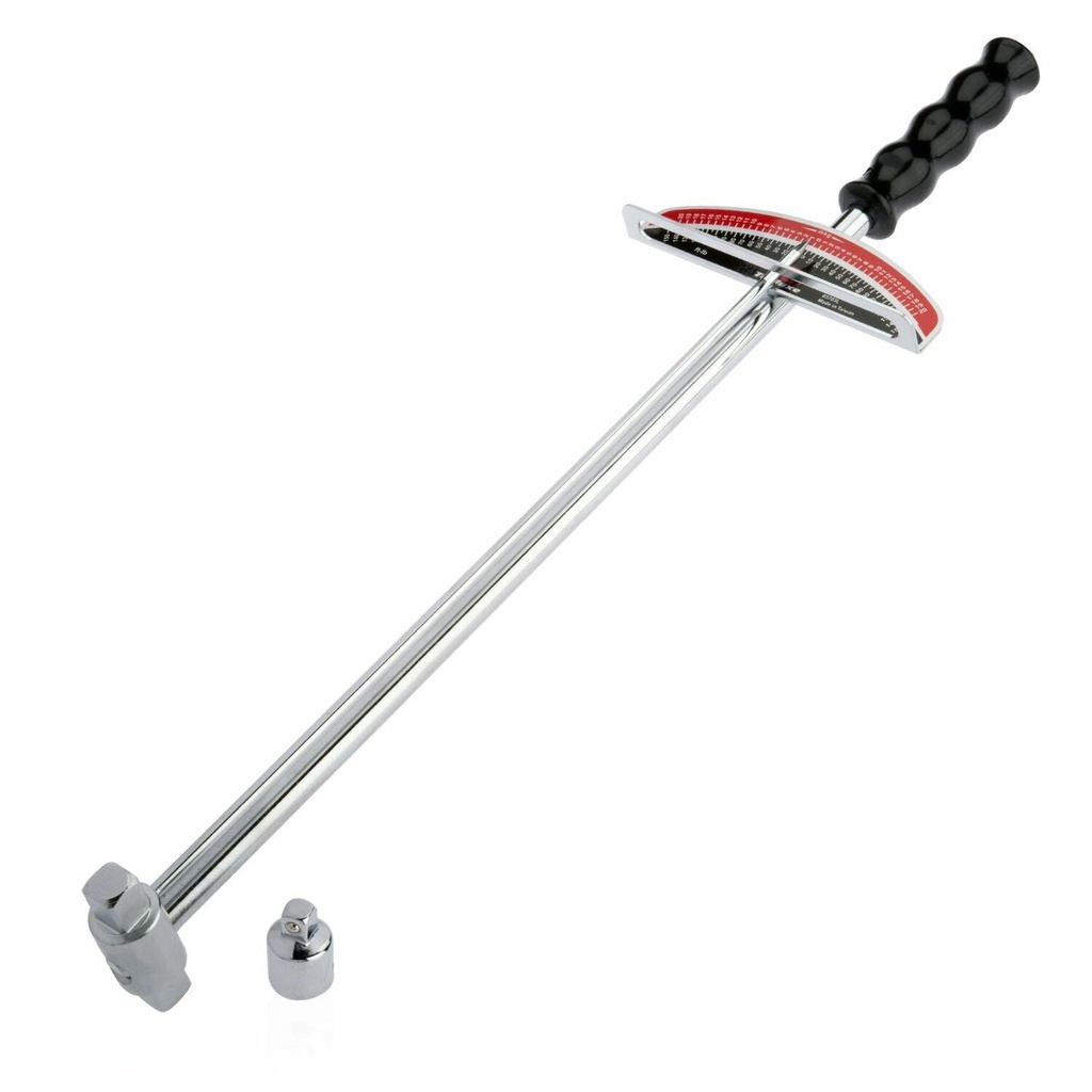 Tooluxe 03703L 3/8" and ½" Dual Drive Beam Style Torque Wrench 0-150 Ft. Lbs.