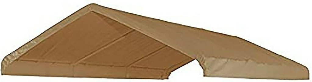 Canopy Replacement Cover 10'X20' Beige Tarp Top Roof Canopy Replacement Cove (Beige 1-1/2"-2" Leg Poles)
