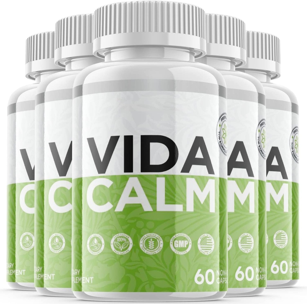 (5 Pack) Vida Calm Advanced Formula Supplement - Vida Calm Support Formula Pills