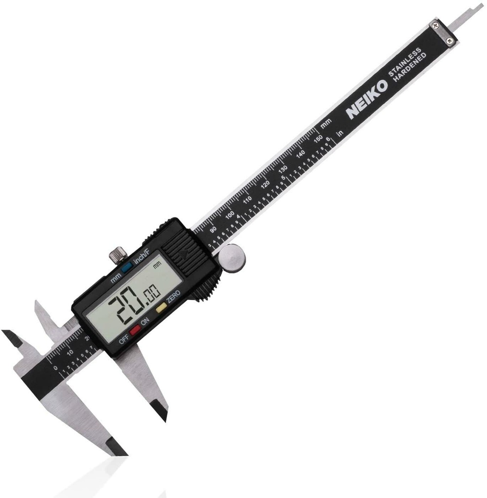 Neiko 01407A Electronic Digital Caliper Stainless Steel Body with Large LCD MM