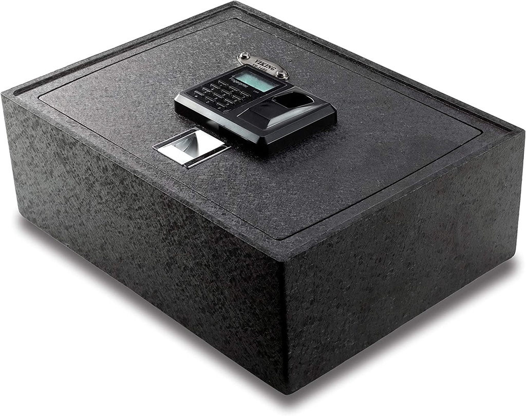 Viking Security Safe VS-14BL Top Opening Drawer Biometric Fingerprint LCD Keypad