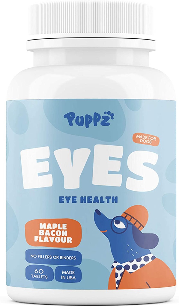 Puppz Eyes - Eye Health Dog Vitamin Supplement - 60 Tablets | Made in USA