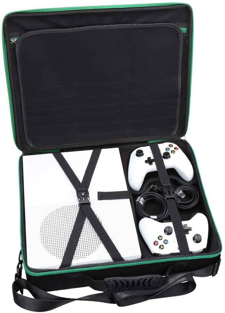 Hard Travel Case for Microsoft Xbox One S 1TB Console & Wireless Controller