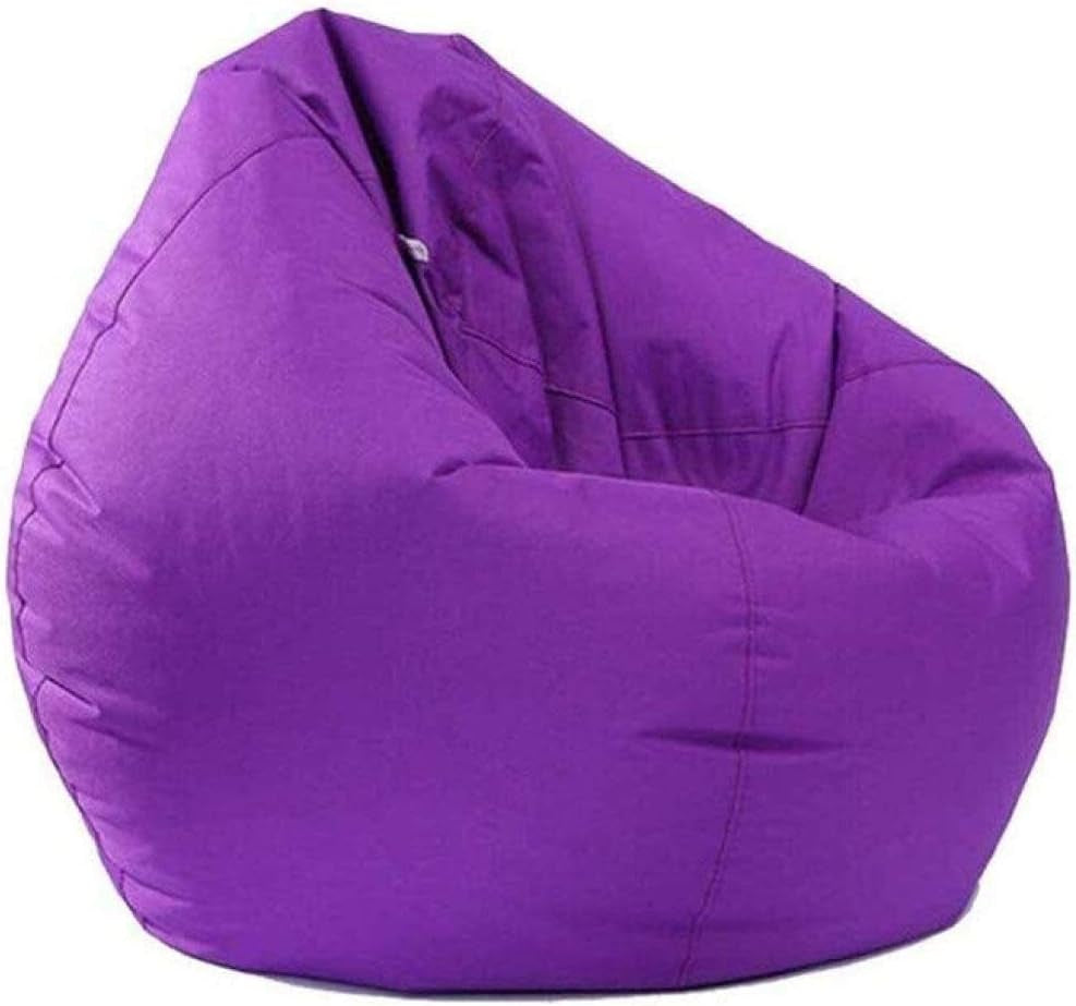Toy Soft Bean Bag Chairs for Kids and Adults, Beanbags Stuffed Animal Storage Lazy Lounge Storage Bean Bag Chair Cover Unfilled Sofa Indoor Outdoor,G-L (Color : F, Size : Small)