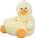 Toddler Chair, Cute Toddler Couch, Animal Shapes, Comfortable and Breathable, Toddler Chairs Comfy Doubles as a Seating Cushion and a Pillow(Duck Style50X50X45Cm成品)