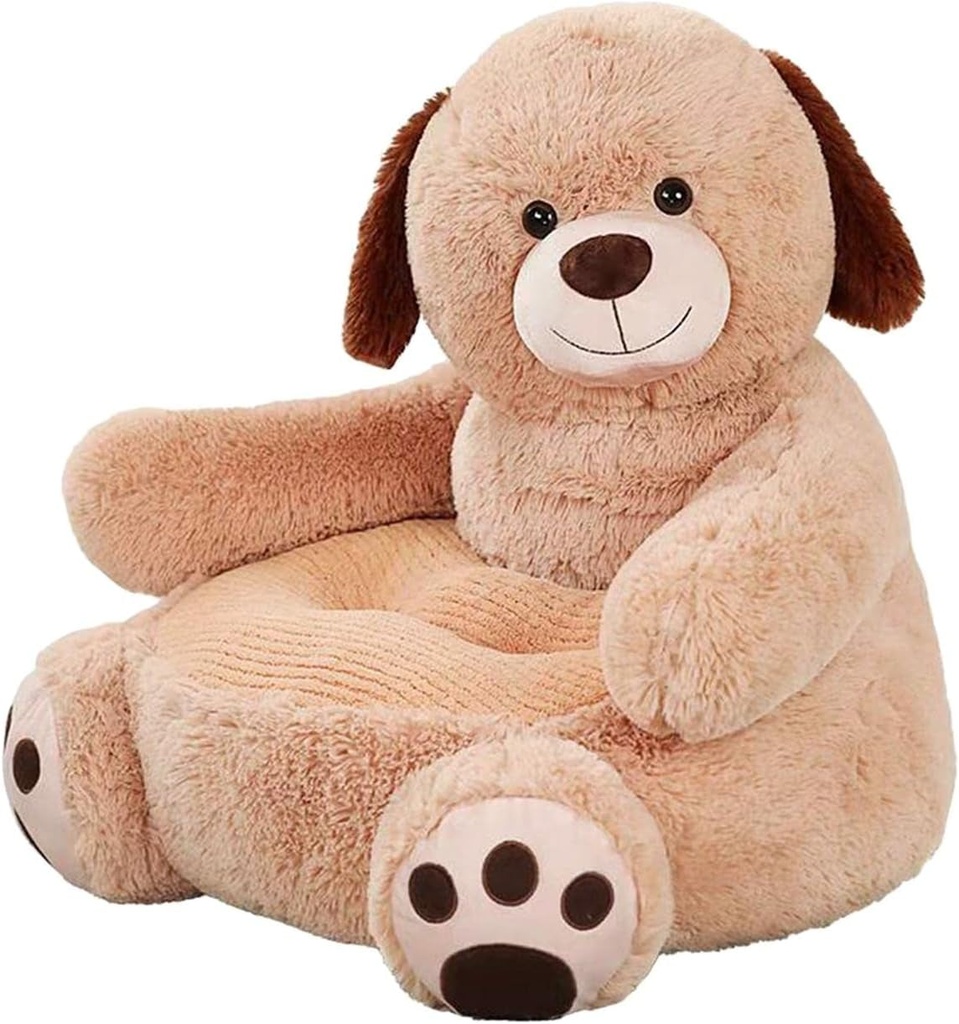 Kids Plush Cartoons Small Sofa Chair for Reading, Relaxing and Snuggling Nurseries Decoration Learning Sitting Multiple Purposes Comfortable, Dog