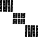 30 Pcs Iron Sheets Mending Plate Connector Mending Plates Repair Fixing Bracket Heavy Duty Flat Corner Brace Steel Joining Plate Flat Bracket Plate Flat Straight Brace Black
