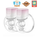 Momcozy S12 Pinky Pro Electric Hands Free Breast Pump Wearable, 24Mm 2 Pack Pink