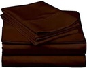 Sleeper Sofa Sleeper Sheet - 400 Thread Count 100% Cotton Sleeper Sofa Bed Sheet Set Twin Sofa Sleeper Mattress Sheet Chocolate Solid Fit up to 8" Inches Deep Pocket Sleeper Sofa Sheet Set