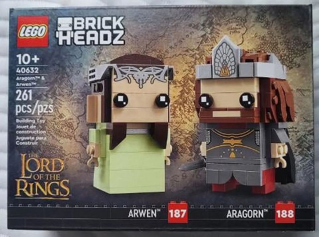 LEGO Brickheadz Aragorn & Arwen (40632) the Lord of the Rings