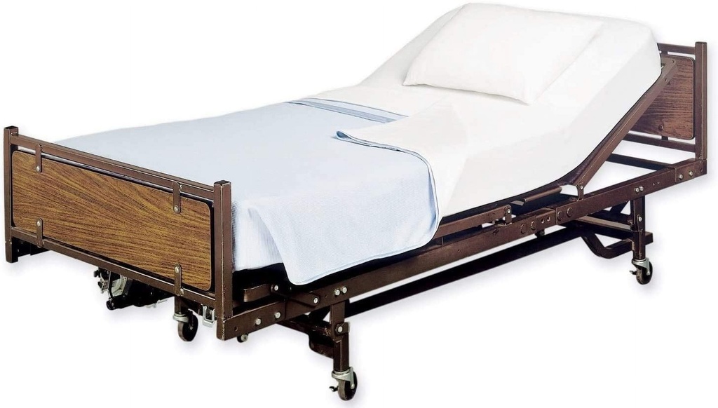 Care Outfit 2 Pack - Cotton Poly Fitted Knitted Hospital Bed Sheets, Soft Knitted Jersey Knit Sheet, 36"X84"X16" Twin