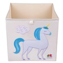 Wildkin 13 Inch Kids Storage Cube for Boys and Girls, Toy Organizer (Unicorn Purple)