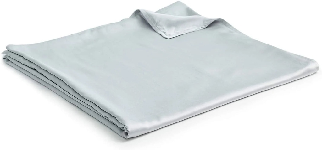 Ynm Bamboo Duvet Cover for Weighted Blankets (41''X60'') - Light Grey Print