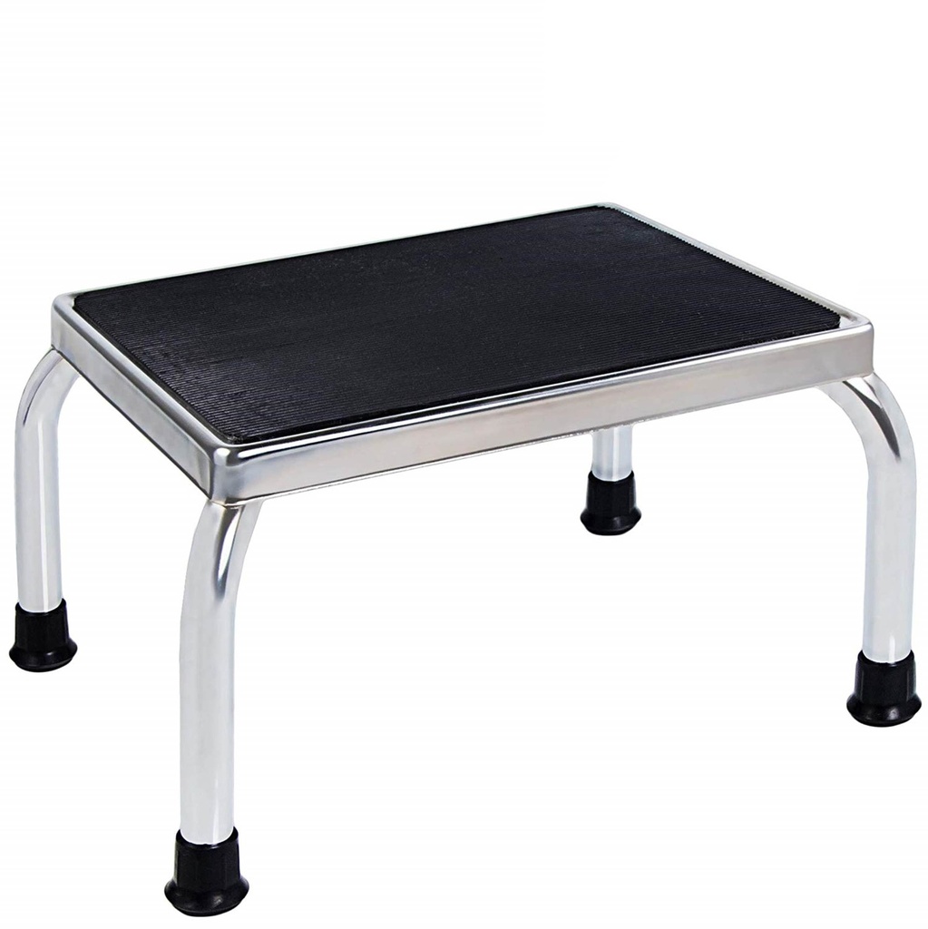 Vaunn Medical Foot Step Stool 350Lbs Heavy-Duty Welded Steel Legs, Fully Welded Single Construction Frame, Anti-Skid Rubber Platform