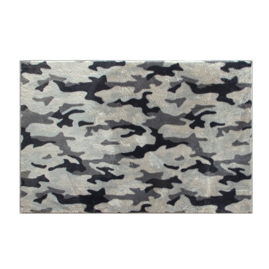 Mainstays Black & Grey Camouflage Rug, 30"X46"