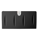 Foundations Classic Horizontal Surface Mount Baby Changing Station, Black Includes EZ Mount Backer Plate