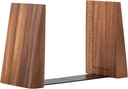 Muso Wood Book Ends, Thickened Wooden Bookends for Heavy Books, Creative Decorative Bookends for Shelves, Non-Skid Acacia Wood Book Ends