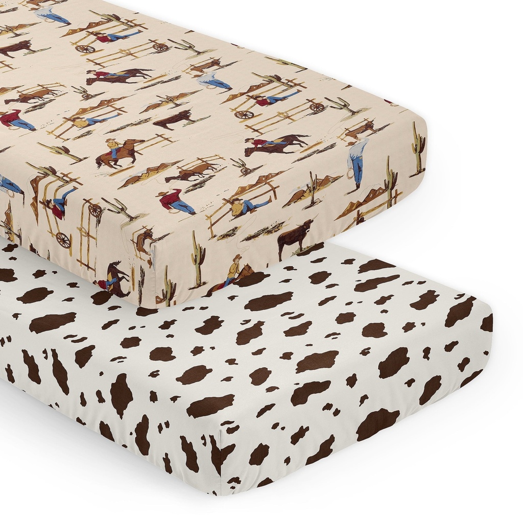 Wild West 2 Pack Fitted Crib Sheet Boy by Sweet Jojo Designs