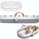 Vesta Baby Cotton Rope Baby Changing Basket Set - Unisex - Boho Gray & White