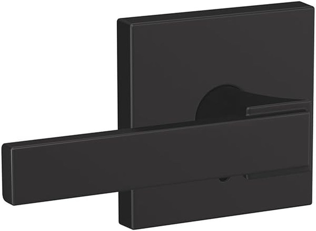 Schlage Custom FC172 NBK 622 COL Northbrook Non-Turning Lever with Collins Trim, Matte Black