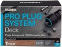 Pro Plug System Plugs and Epoxy Screws for Trex Fire Pit, 165 Plugs for 100 Lin Ft (Covers 40 Sq Ft), 150 Epoxy Screws and Pro Plug PVC Tool