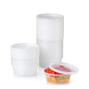 Pantry Value 8 Oz Deli Containers with Lids Food Prep Containers, 48-Pack