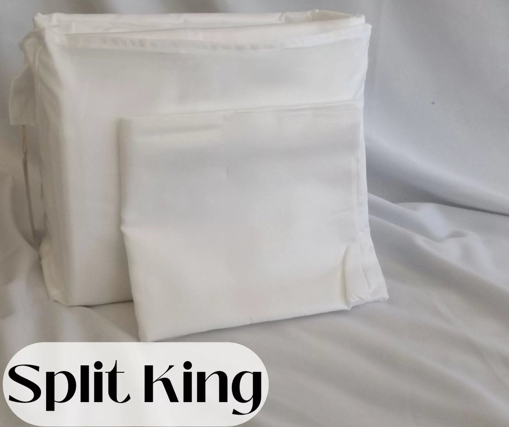Simply Cuddly Organic Cotton Split King Sheets Deep Pocket Sheets GOTS Certified 300 TC All Ages